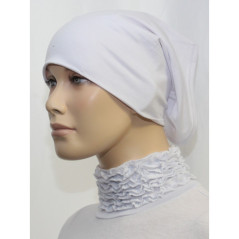 Tube headband under hijab (Plain white)