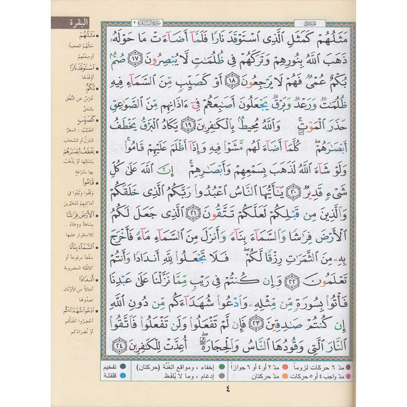 Coran Tajwid Arabe Index Des Mots Du Coran Format 14x20