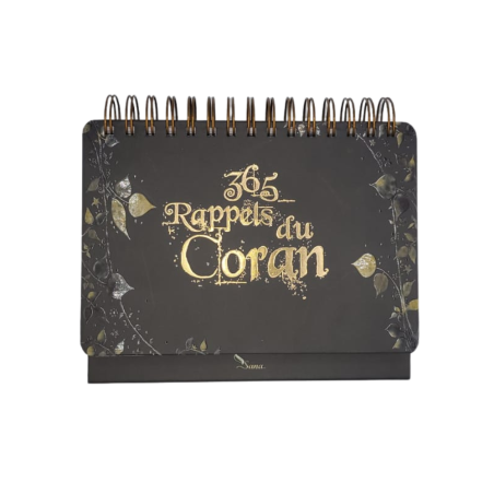 365 Rappels du Coran - Calendrier chevalet Noir, 9782356337139